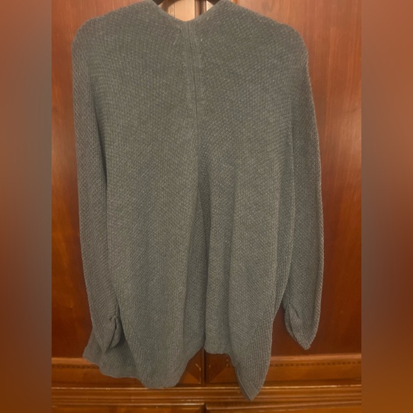 Elegant Open Front Cardigan Sweater - Gray - Picture 3 of 4